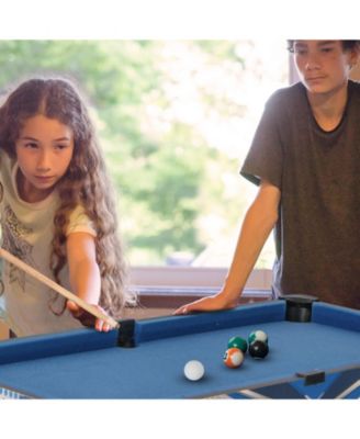 6-In-1 Combo Game Table with Basketball Billiards Ping Pong Hockey Shuffleboard