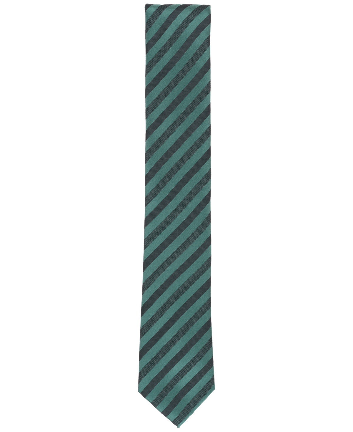 Alfani Men's Seth Stripe Tie, Created For Macy's In Green