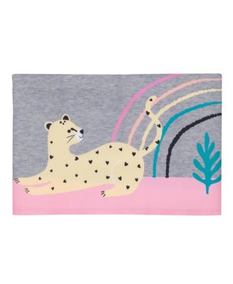 Rainbow Jungle Elephant/Leopard 3-Piece Baby Crib Bedding Set