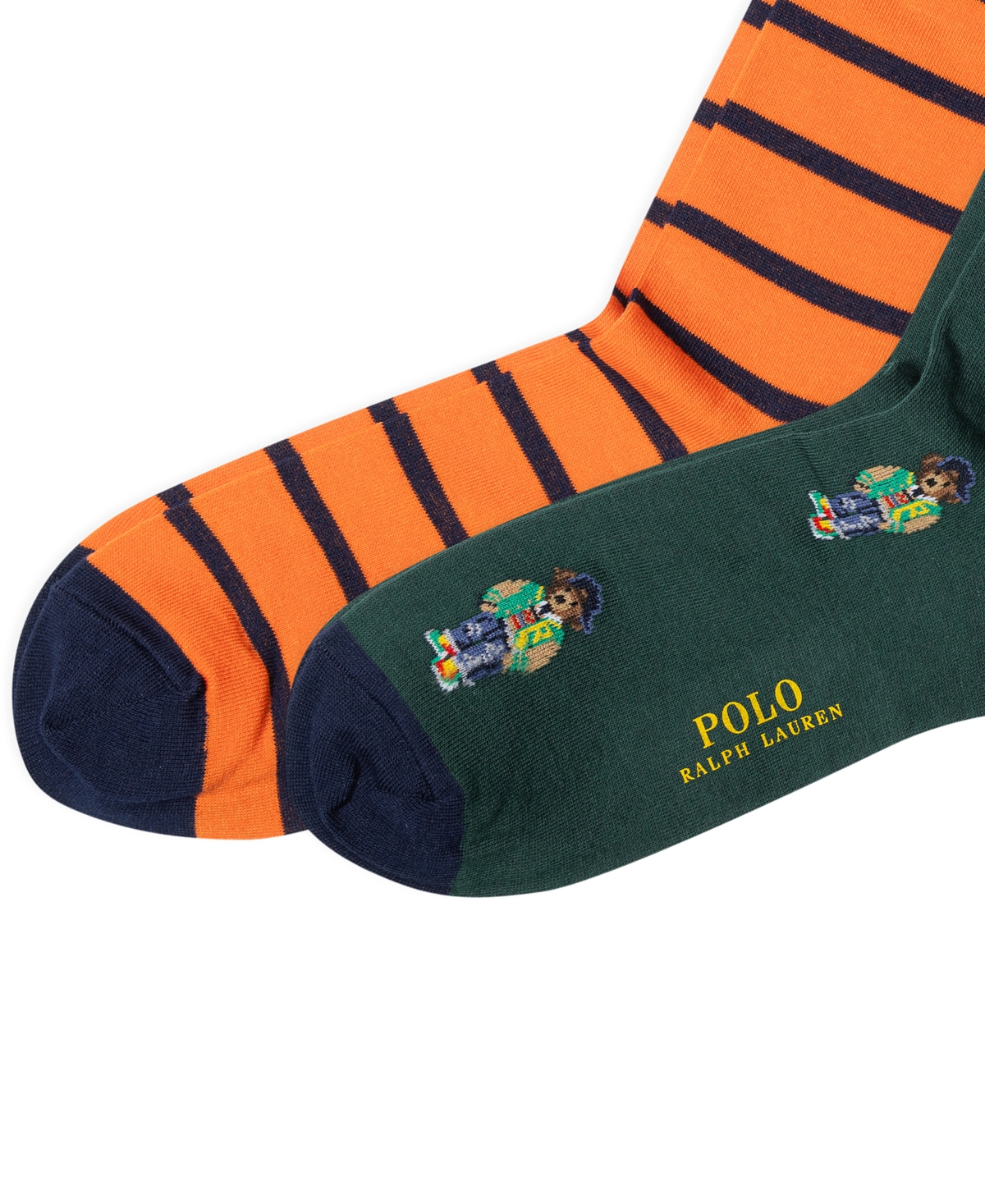 Polo Ralph Lauren Men's 2-Pk. Mini American Heritage Bear Slack Socks