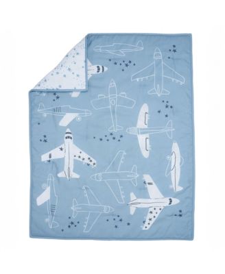 Little Aviator 3-Piece Airplane Nursery Baby Crib Bedding Set