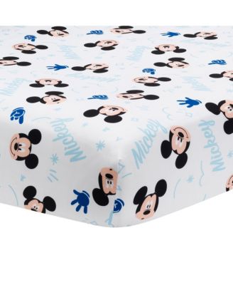 Disney Baby Forever Mickey Mouse 3-Piece Blue Crib Bedding Set