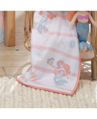 Disney Baby The Little Mermaid White Baby Blanket - Ariel