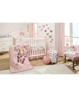 Butterfly Dreams Soft/Cozy Fleece Changing Pad Cover - White