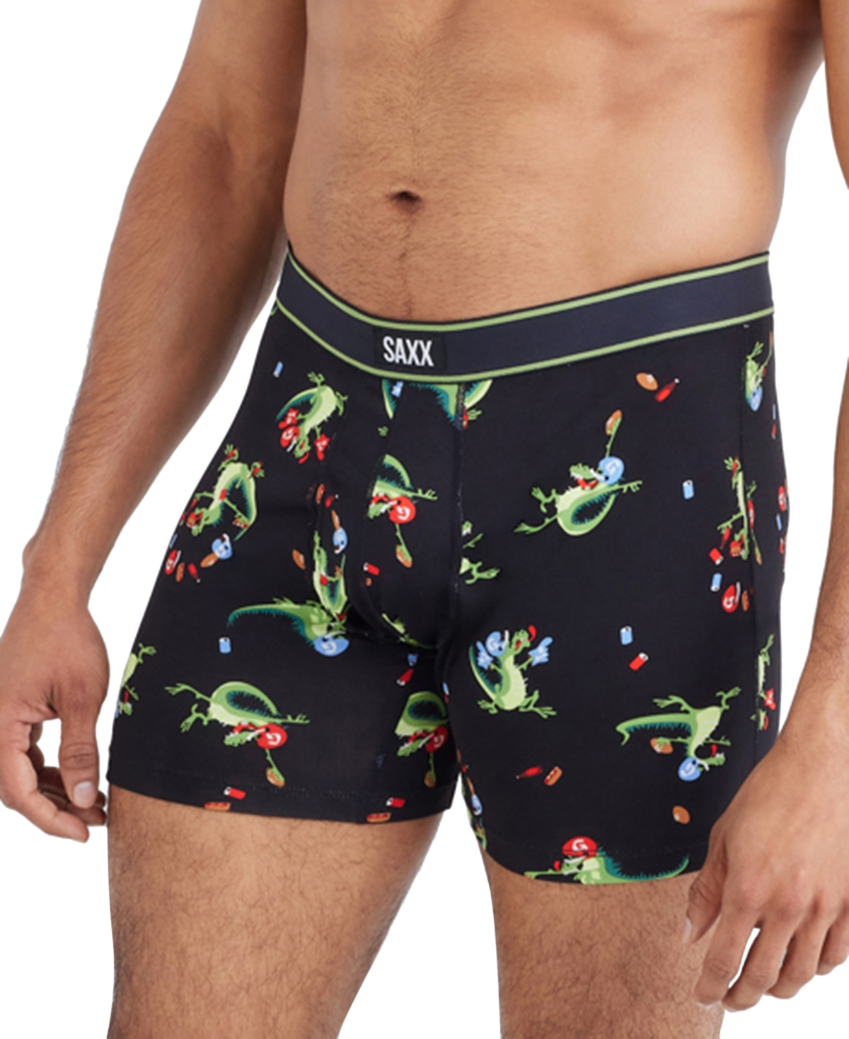 Saxx Men's Daytripper Moisture-wicking Printed Boxer Briefs In Tailgators