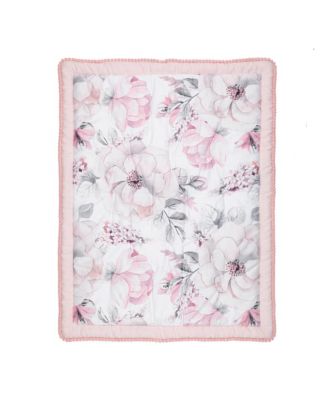 Signature Botanical Baby Watercolor Floral 4-Piece Crib Bedding Set