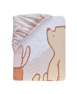 Disney Baby Pooh Bear & Pals Photo Op Cotton Baby Fitted Crib Sheet
