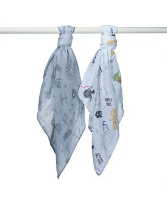 Star Wars 2-Pack Cotton Muslin Newborn Baby Swaddle Blankets