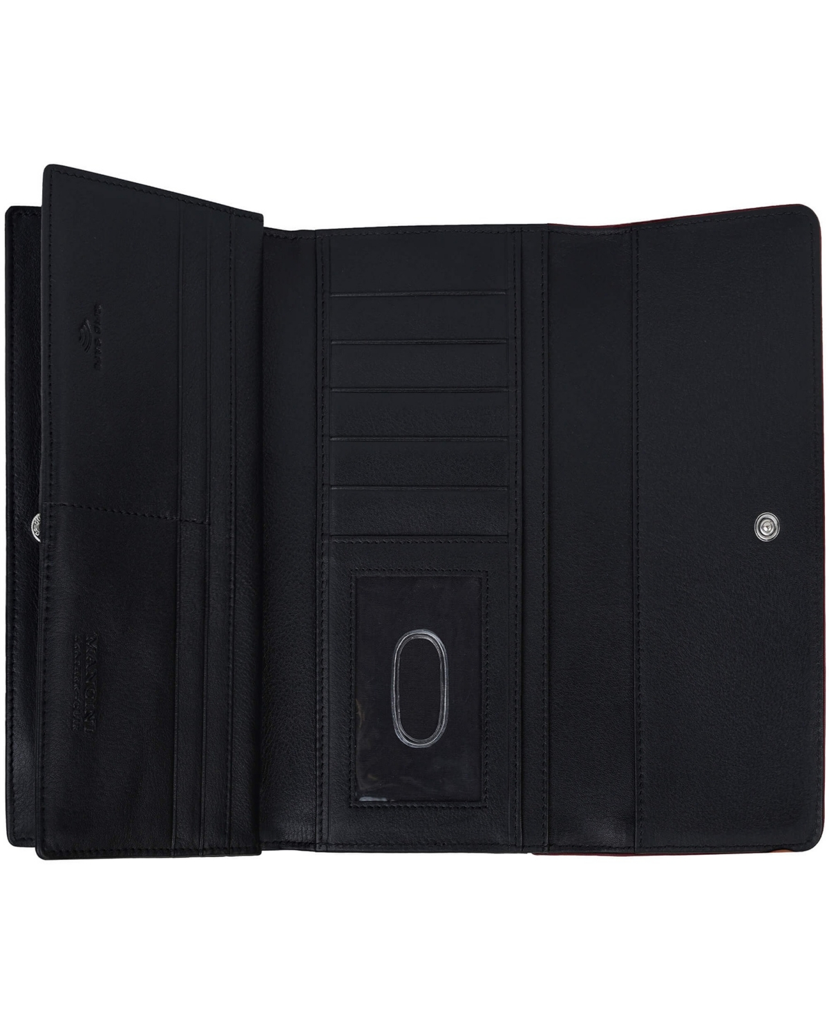 Mancini Women's Sonoma Rfid Secure Quad Fold Wallet In Red