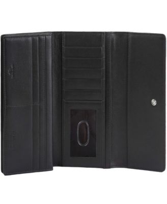 Women's Croco2 RFID Secure Quad Fold Wallet