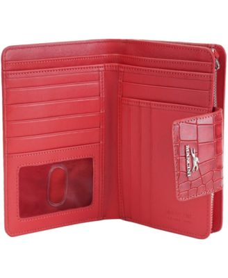 Women's Croco2 RFID Secure Clutch Wallet