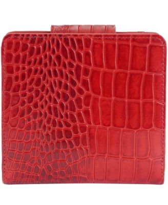 Women's Croco2 RFID Secure Clutch Wallet