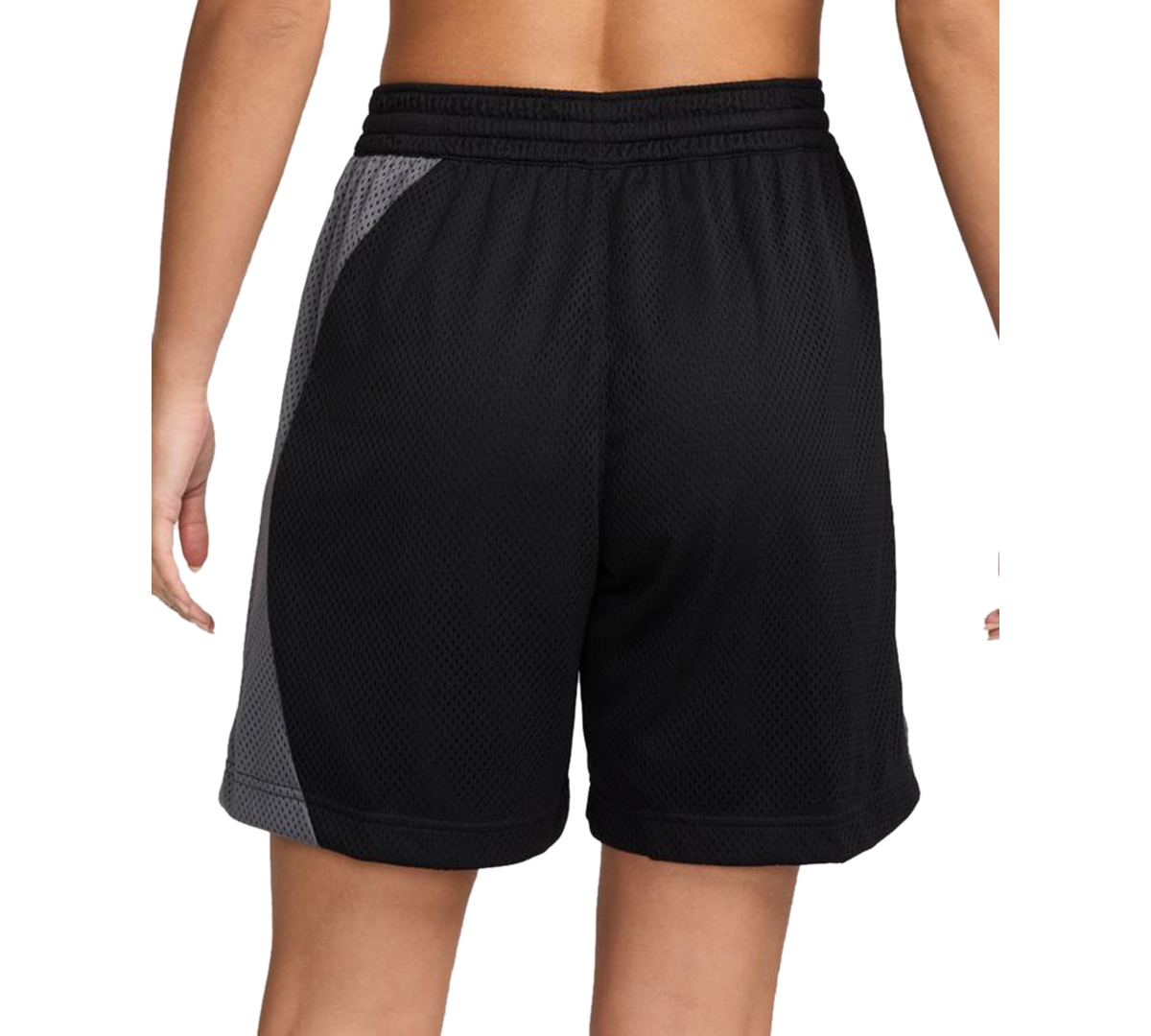 Nike Women's Essential Dri-fit Mesh Basketball Shorts In Black,iron Grey,white