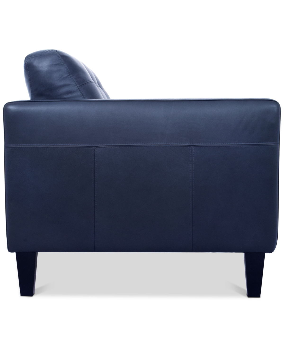 Macy's Pezley Leather Sofa, Created For  In Dark Blue