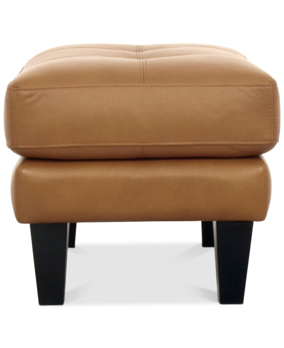 Macy's Pezley Leather Ottoman, Created For  In Palomino