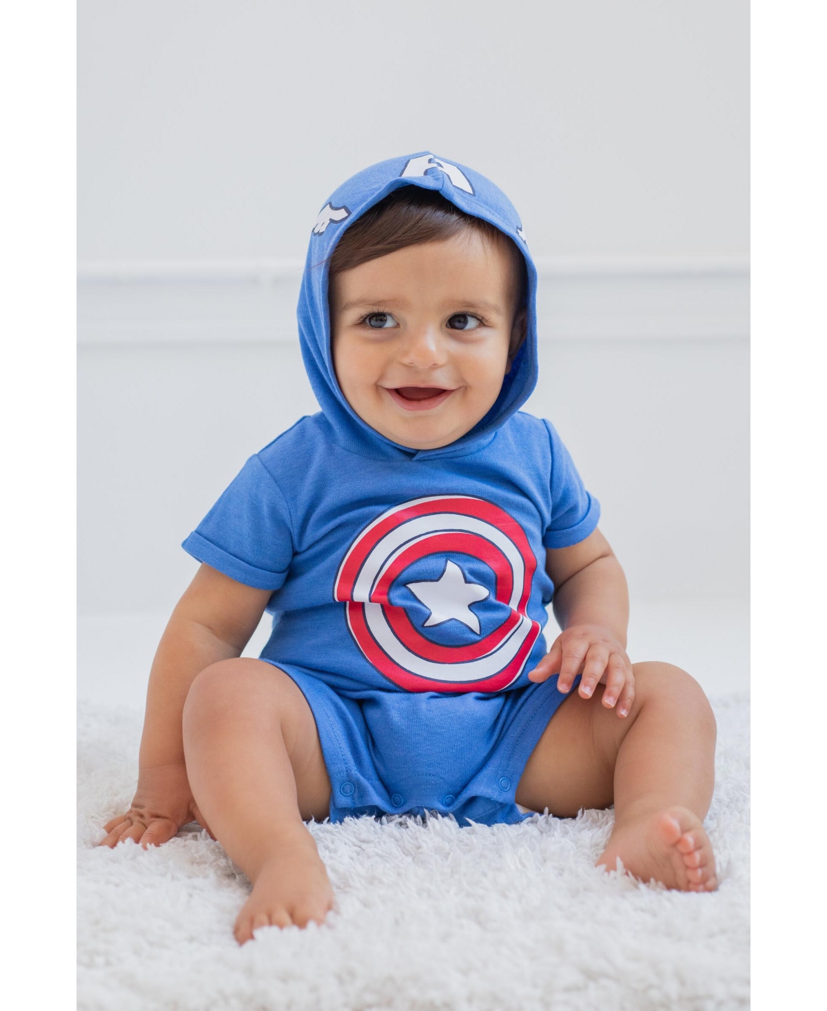 Marvel Toddler Boys Avengers Spider-Man Captain America Hulk Miles Morales Cosplay Romper Newborn to