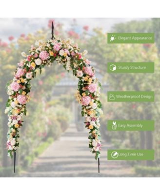 8 Feet 4 Inch High Gothic Steel Rose Arch