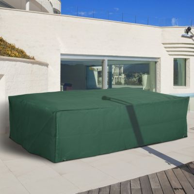 Dark Green Heavy Duty Outdoor Sectional Sofa Cover (97" x 65" x 26")