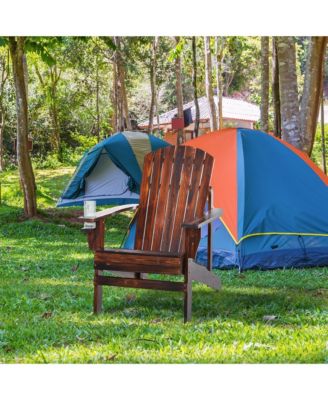 Classic Adirondack Chair with Cup Holder & Weather Resistance