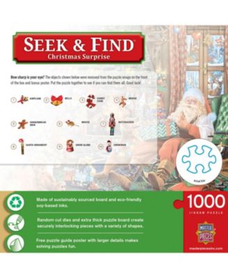 MasterPieces Seek & Find - Christmas Surprise 1000 Piece Jigsaw Puzzle