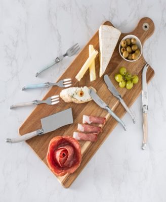 Laguiole 12 Piece Charcuterie Set with Wood Serving Board