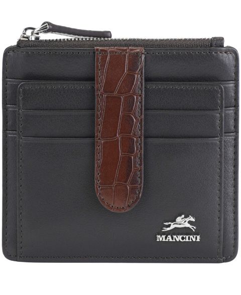 Mancini Croco2 RFID Secure Card Case Wallet