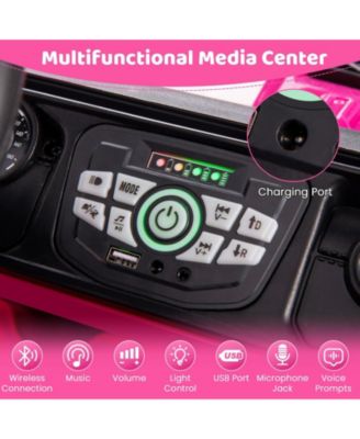 12V Electric Kids Ride on Truck with Remote Control and Music-Pink