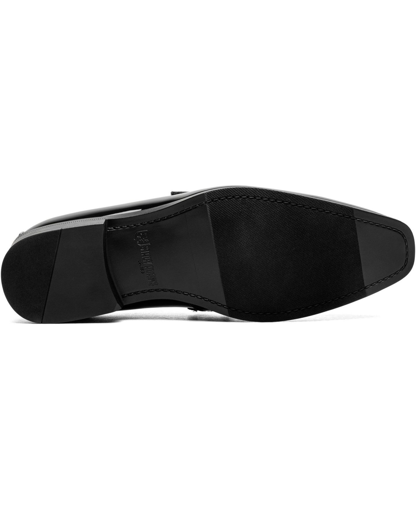 Мужские туфли Stacy Adams Spratley Moc-Toe Saddle Slip-On, цвет: Чёрный — фото 5