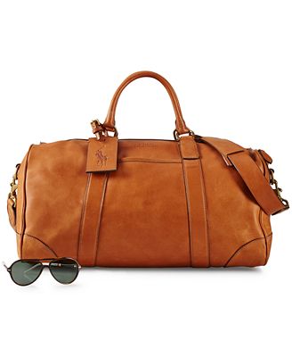 Polo Ralph Lauren Leather Duffel Bag - Wallets & Accessories - Men - Macy&#39;s