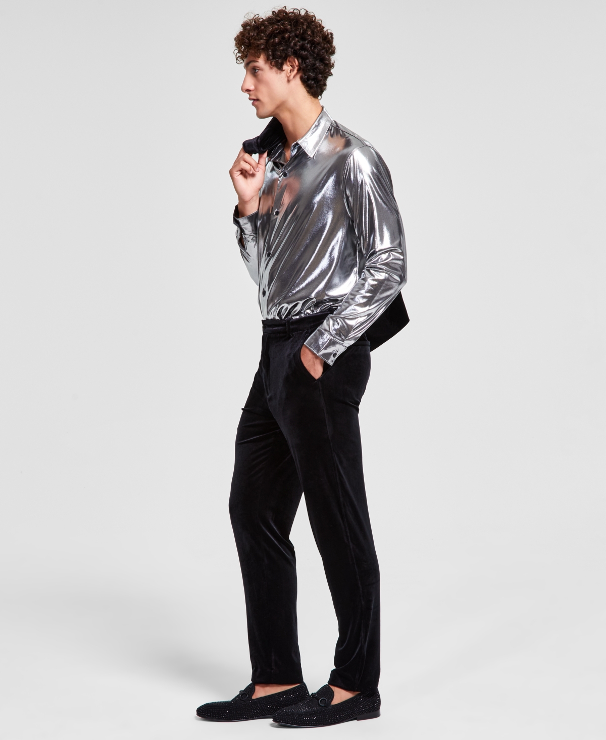 Tinsel Men's Velvet Dress Pants
