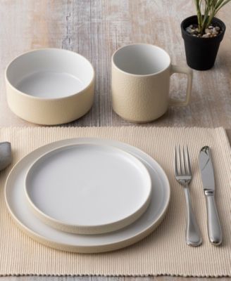 Colortex Stone Stax Dinner Plates, Set of 4