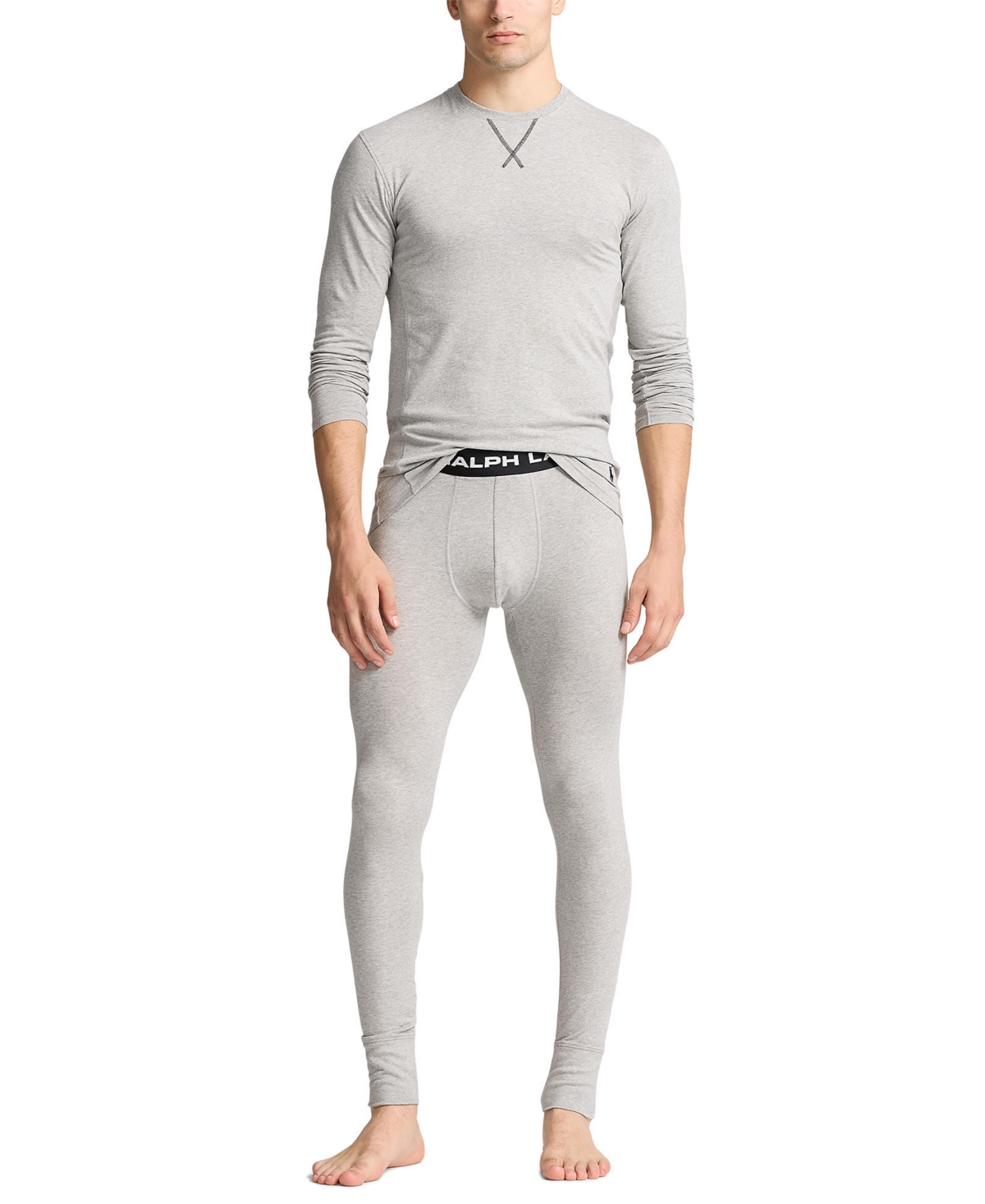 Polo Ralph Lauren Men's Perfect Base Layer Long Sleeve Crewneck T-Shirt -POLO BLACK POLO PLAYER