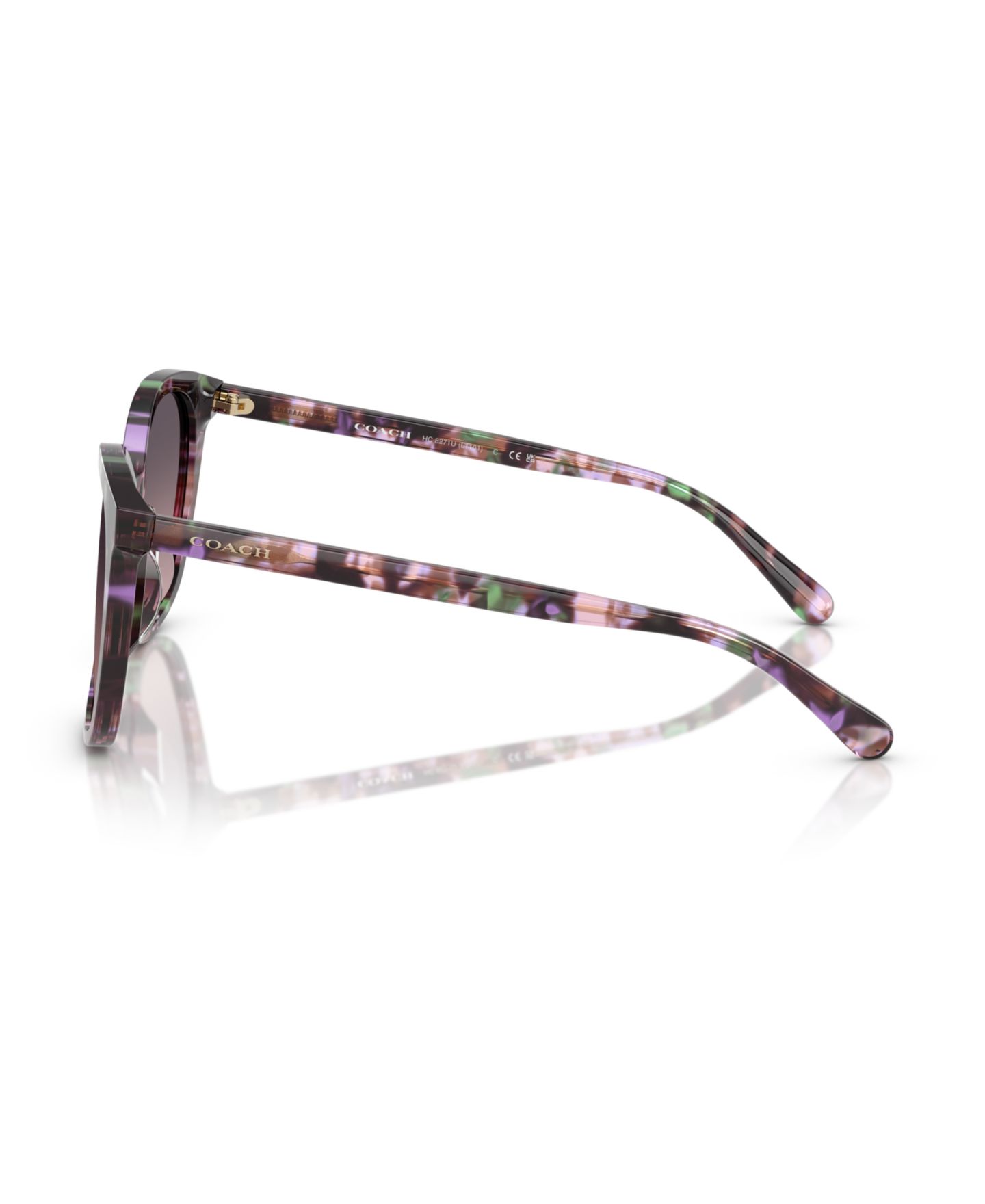 Женские солнцезащитные очки COACH Sunglasses, L1101, цвет: Жемчужный черепаховый — фото 3
