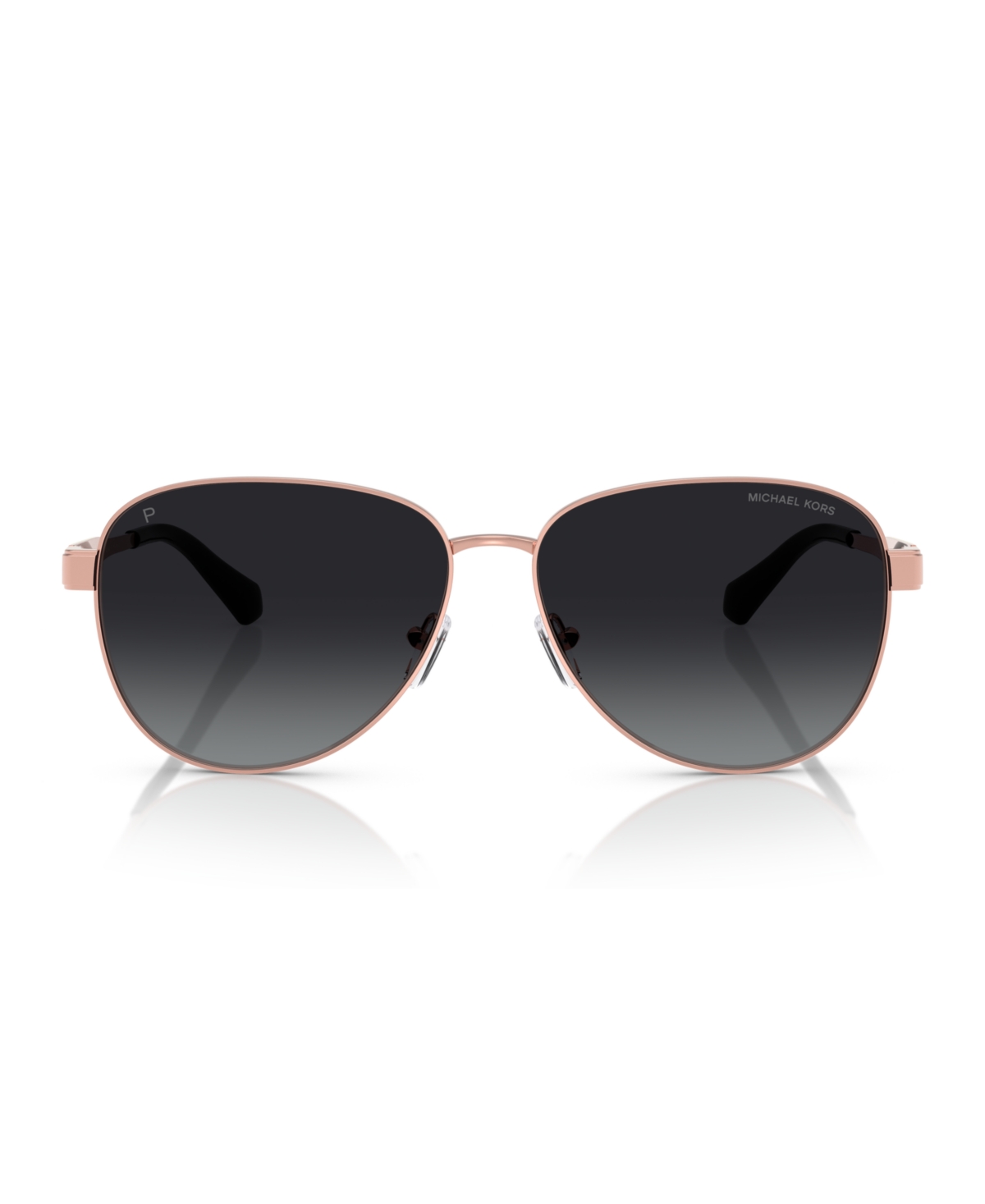 Michael Kors Women's Polarized Sunglasses, Biarritz Mk1160 In Rose Gold