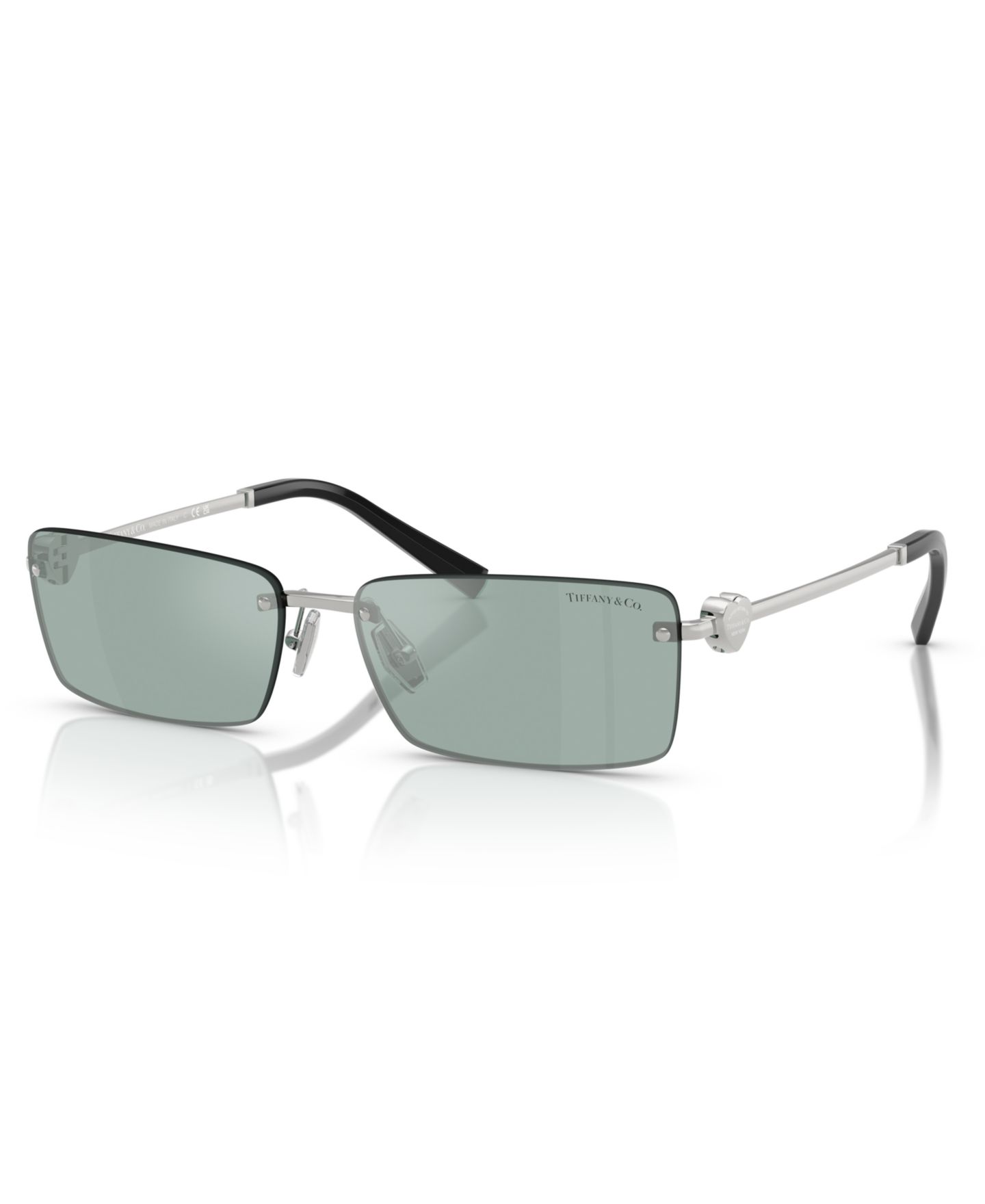 Солнцезащитные очки Tiffany & Co. Unisex Round Sunglasses, TF3108B, цвет: Серебряный — фото 1
