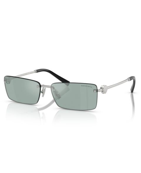 Солнцезащитные очки Tiffany & Co. Unisex Round Sunglasses, TF3108B, цвет: Серебряный