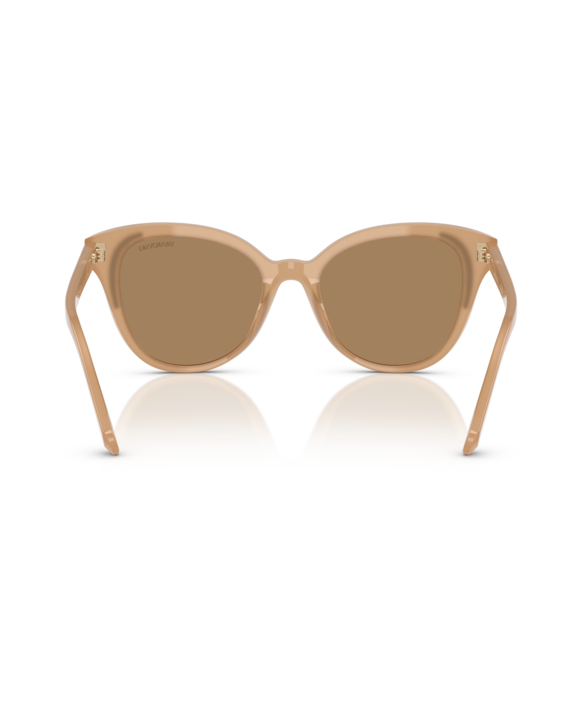 Swarovski Crystal-embellished Oversized Sunglasses In Milky Beige