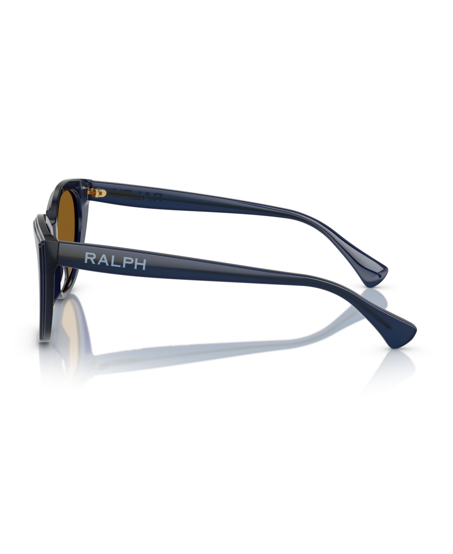 Женские солнцезащитные очки Ralph by Ralph Lauren Polarized Sunglasses RA5324U, цвет: Блестящий прозрачный синий — фото 3