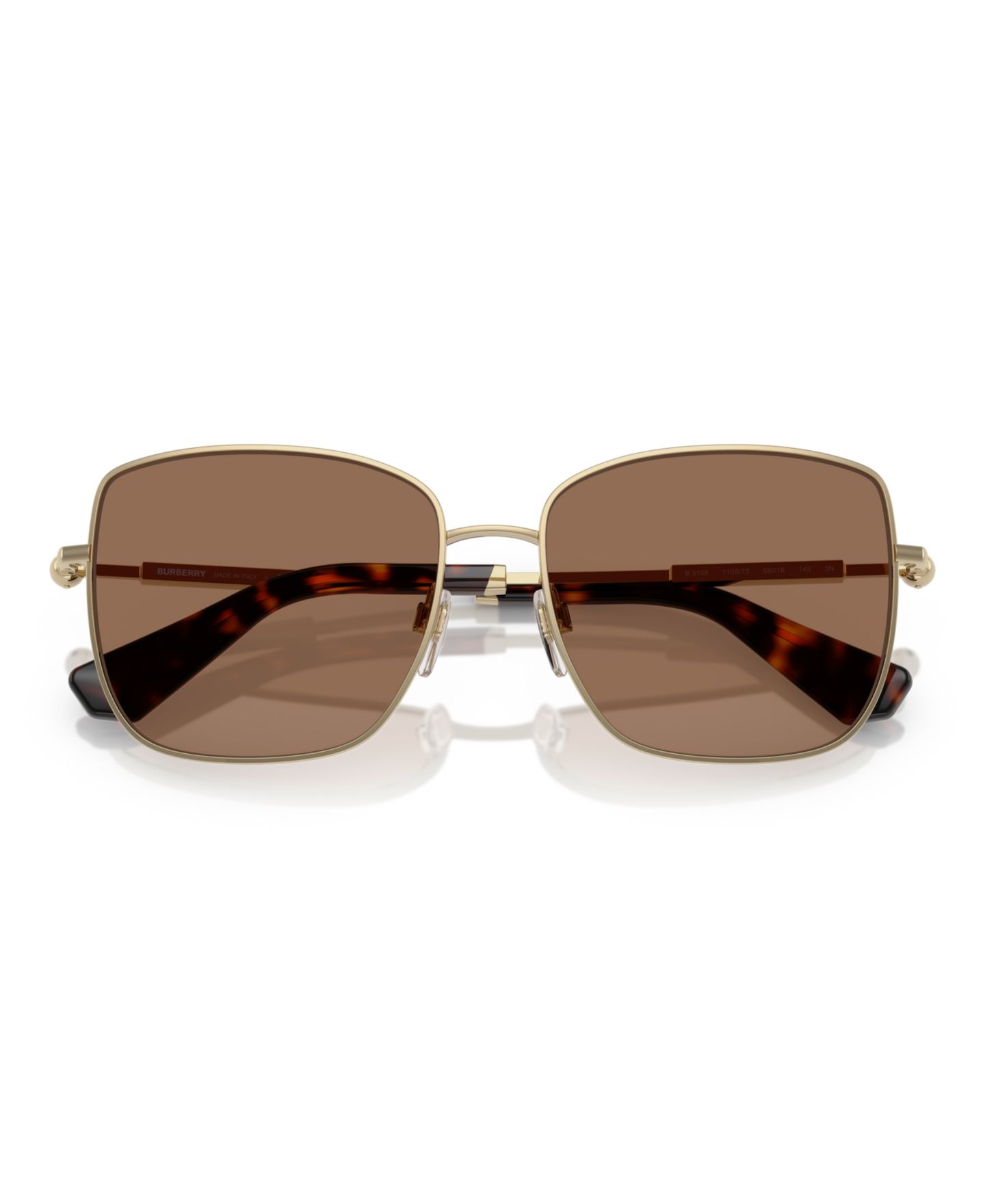 Женские солнцезащитные очки Burberry Sunglasses BE3158, цвет: Тёмный коричневый — фото 5