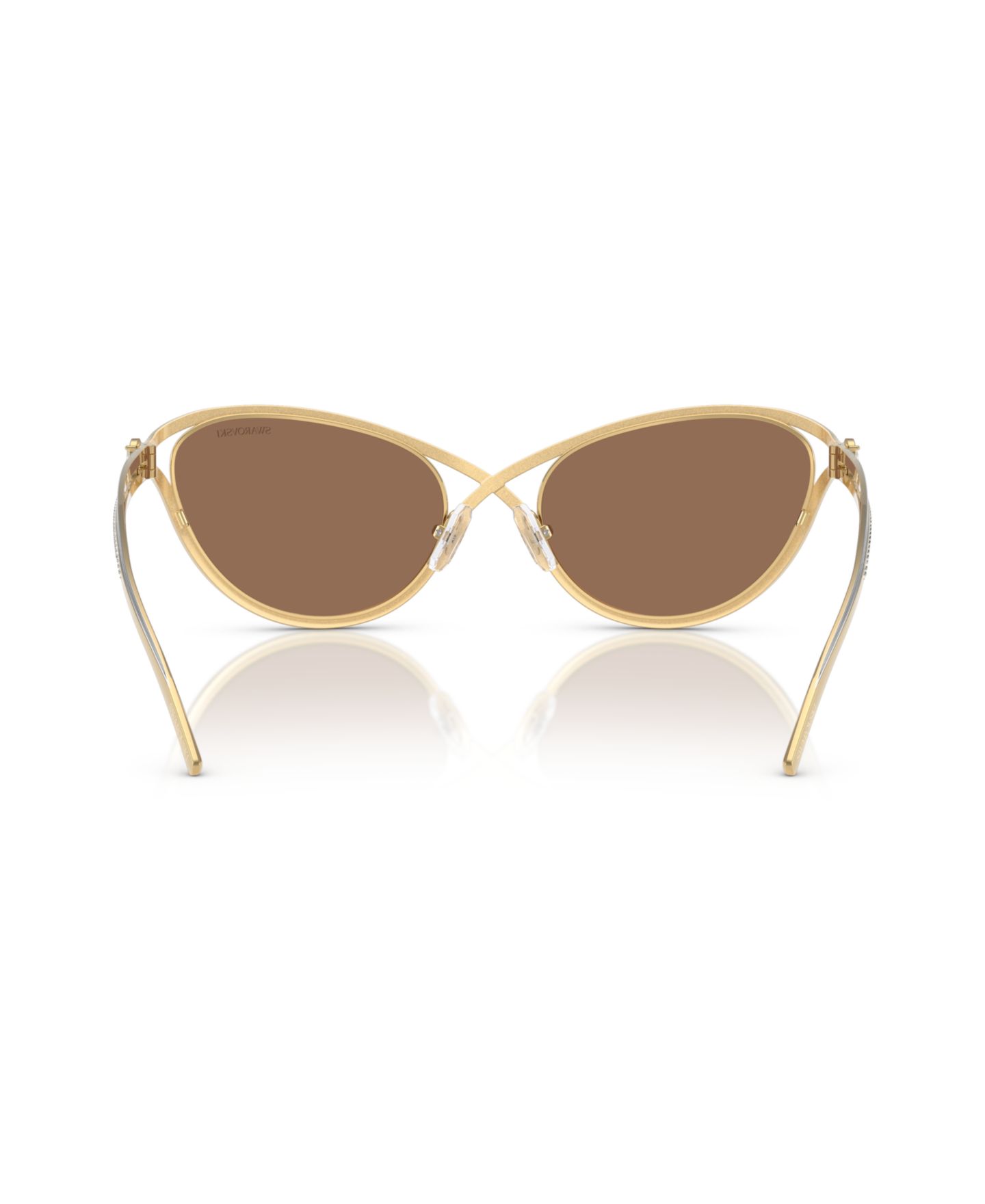 Женские солнцезащитные очки Swarovski Sunglasses SK7025, цвет: Золотой — фото 4