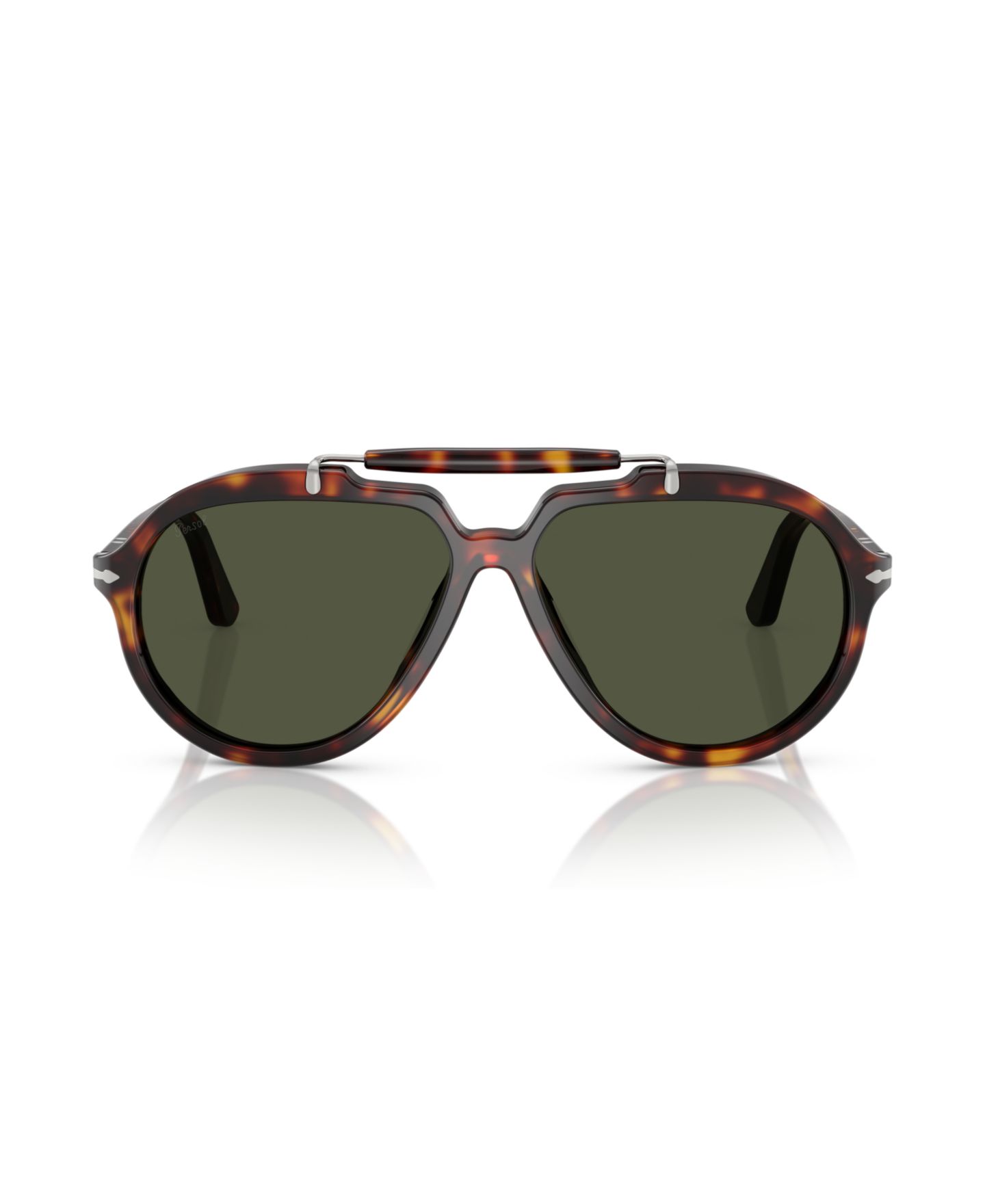 Солнцезащитные очки Persol Unisex Round, PO0202S, цвет: Чёрный — фото 7