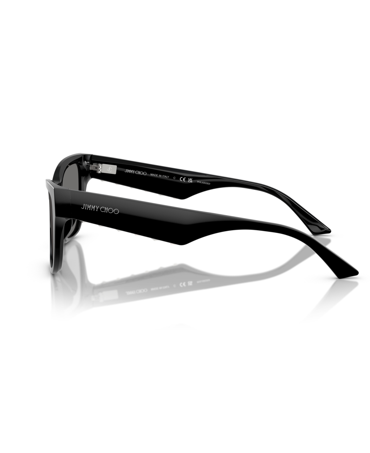 Jimmy Choo Logo-print Sunglasses In Black