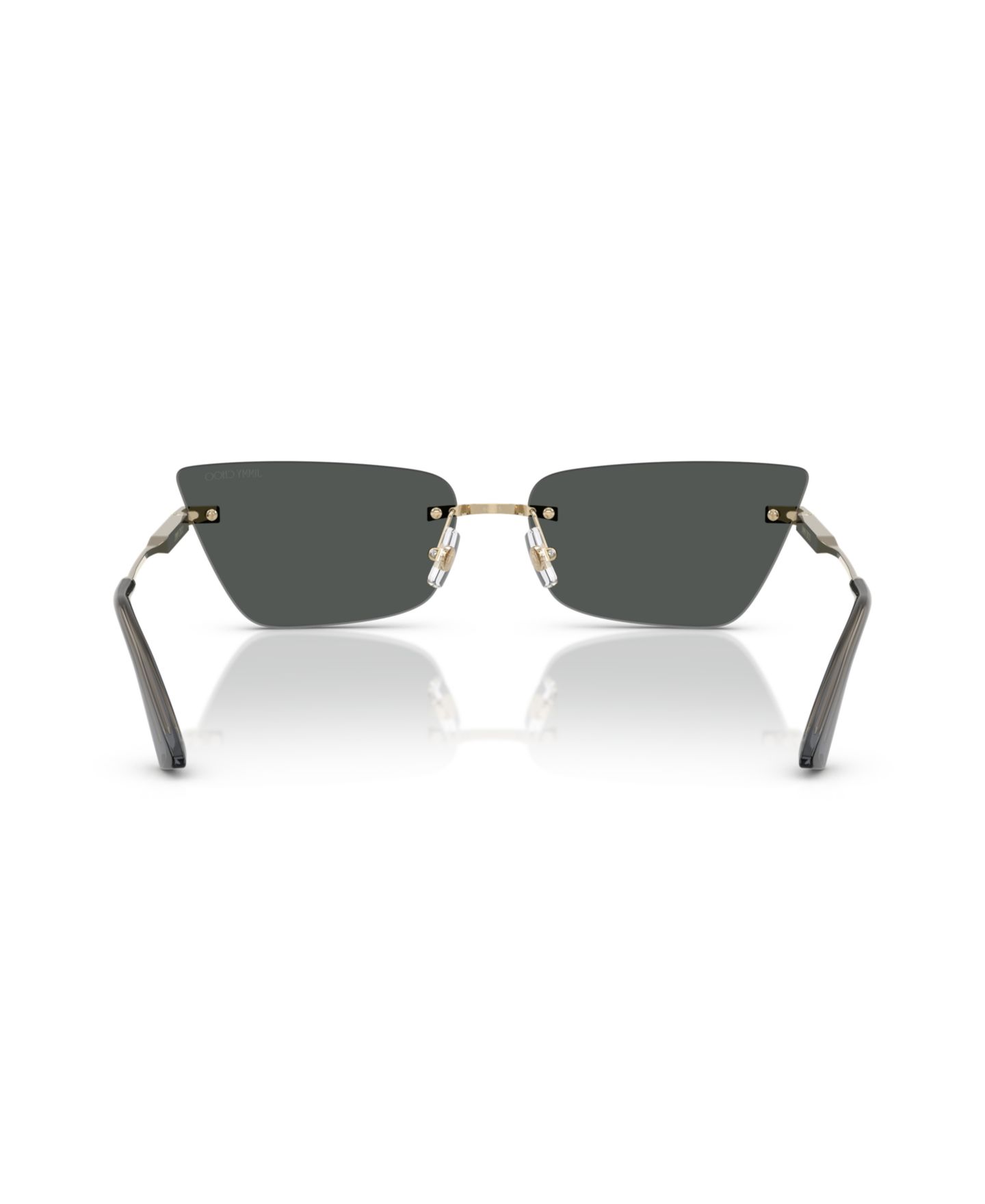 Женские солнцезащитные очки Jimmy Choo Sunglasses JC4012, цвет: Бледный золотой — фото 4