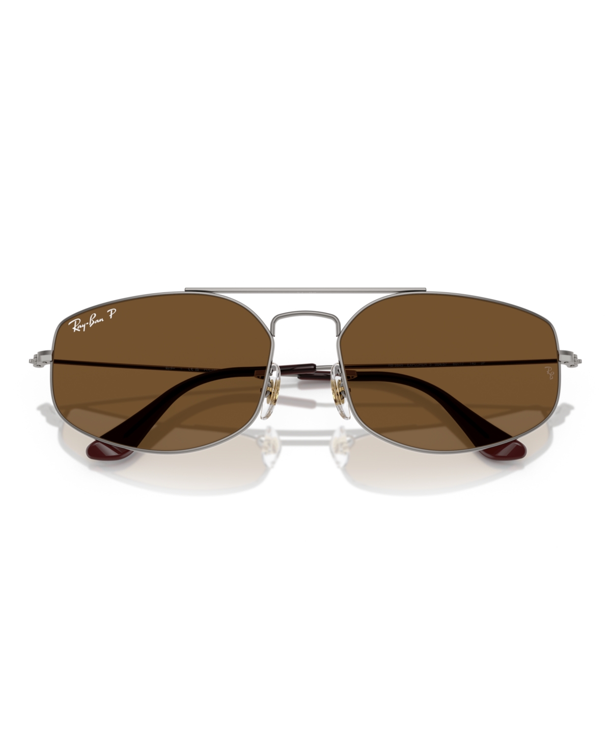 Ray Ban Unisex Polarized Explorer 5 Sunglasses, Rb3845 In Brown