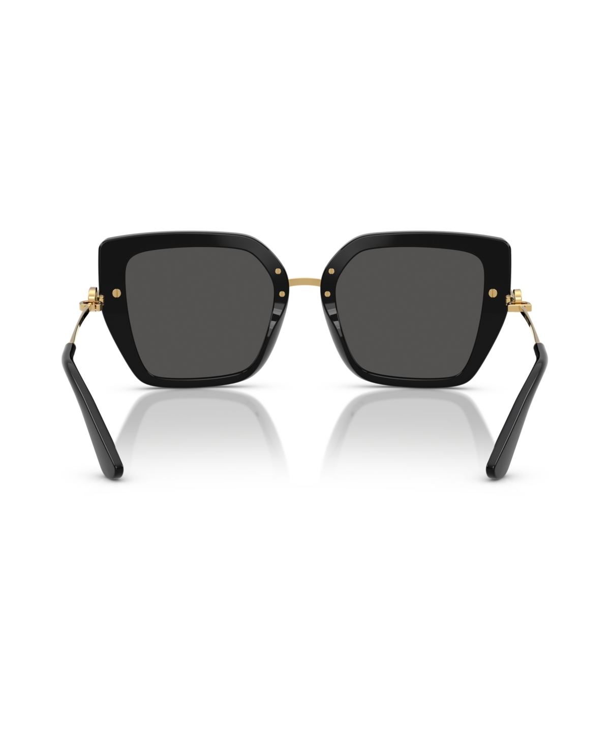 Dolce & Gabbana Womens Black Dg4373 Square-frame Acetate Sunglasses In Black