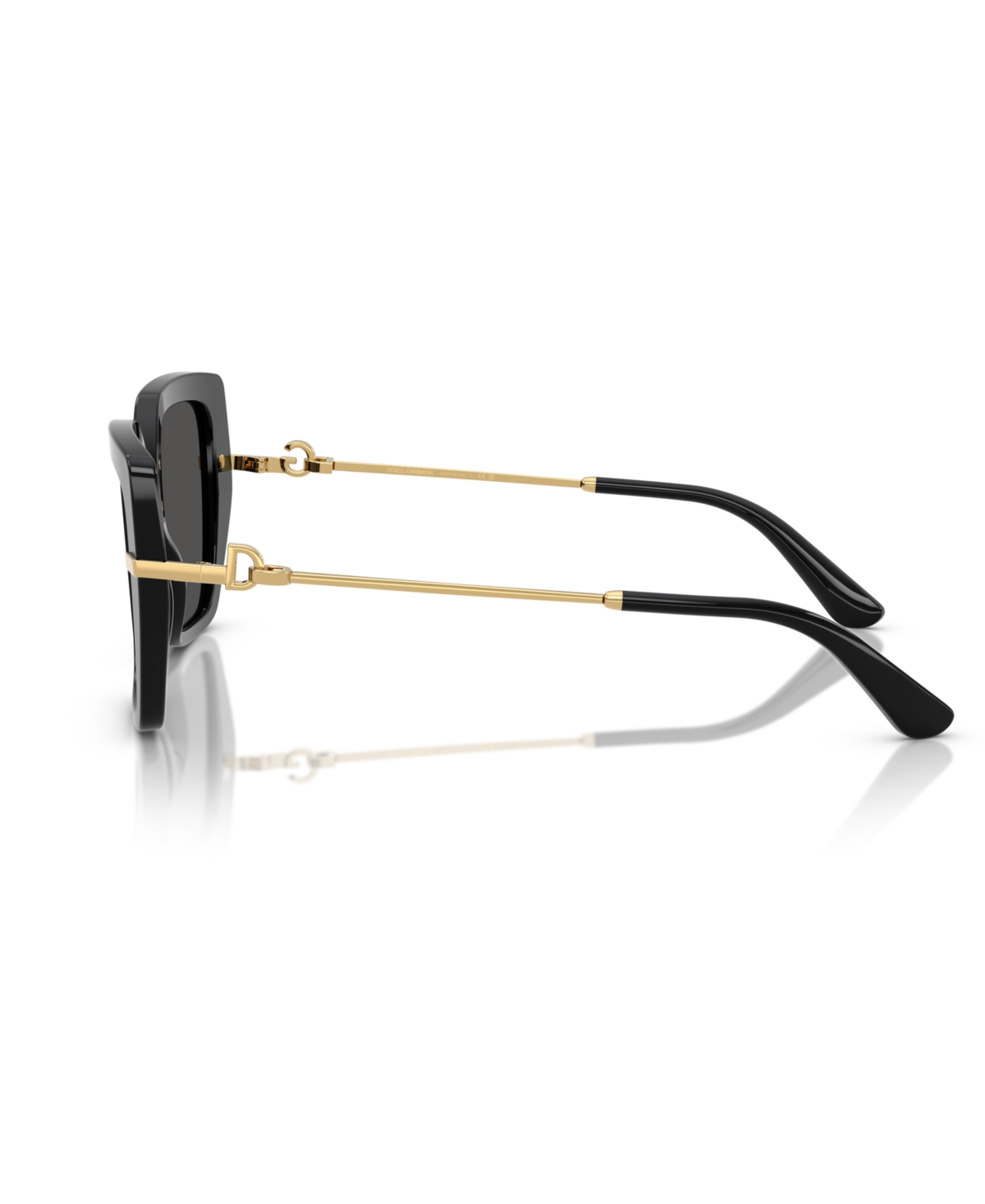 Dolce & Gabbana Womens Black Dg4373 Square-frame Acetate Sunglasses In Black