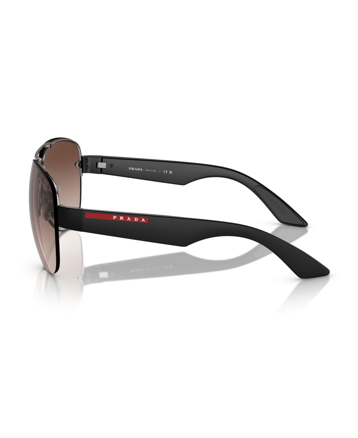 Prada Linea Rossa Man Sunglasses Ps 55ys In Brown
