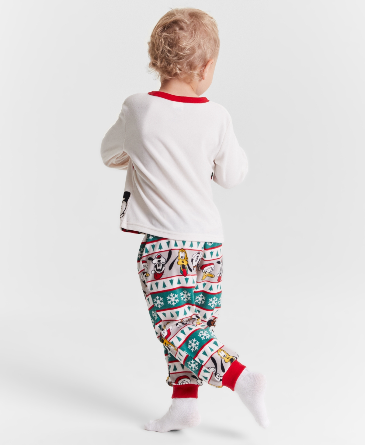 Mickey Mouse Toddler Boy Holiday Long Sleeve Long Leg 2-Piece Set