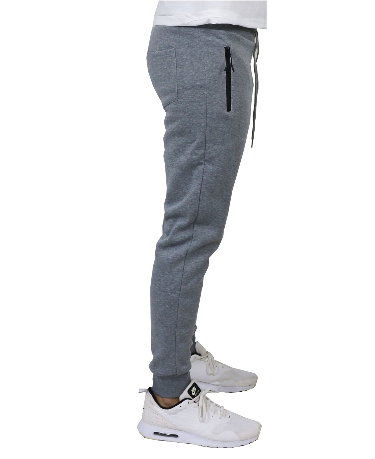 Galaxy By Harvic Men's Pro Star Slim Fit Fleece Lined Jogger Sweatpants