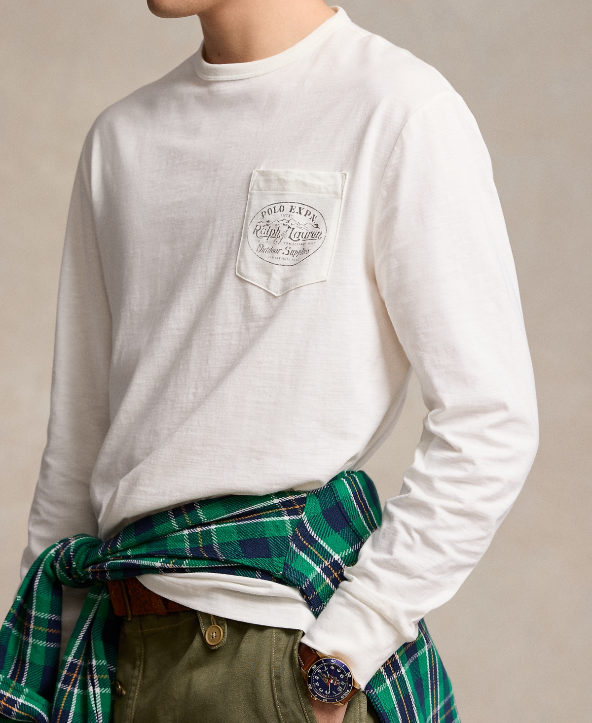 Polo Ralph Lauren Men's Classic-Fit Slub Jersey Graphic T-Shirt